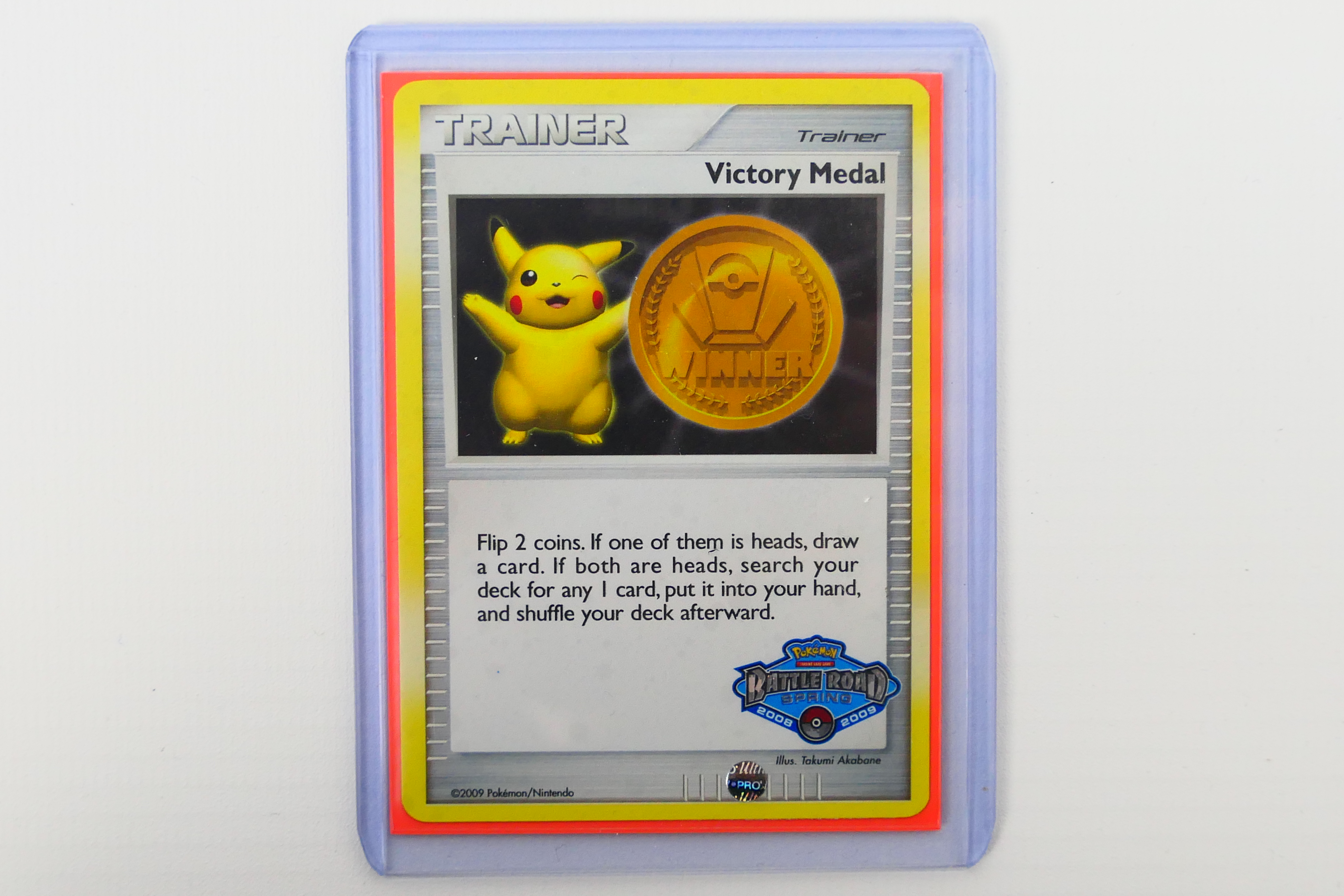 Pokemon - A Pokemon Battle Road Victory Medal Trainer Card for Spring 2008 / 2009,