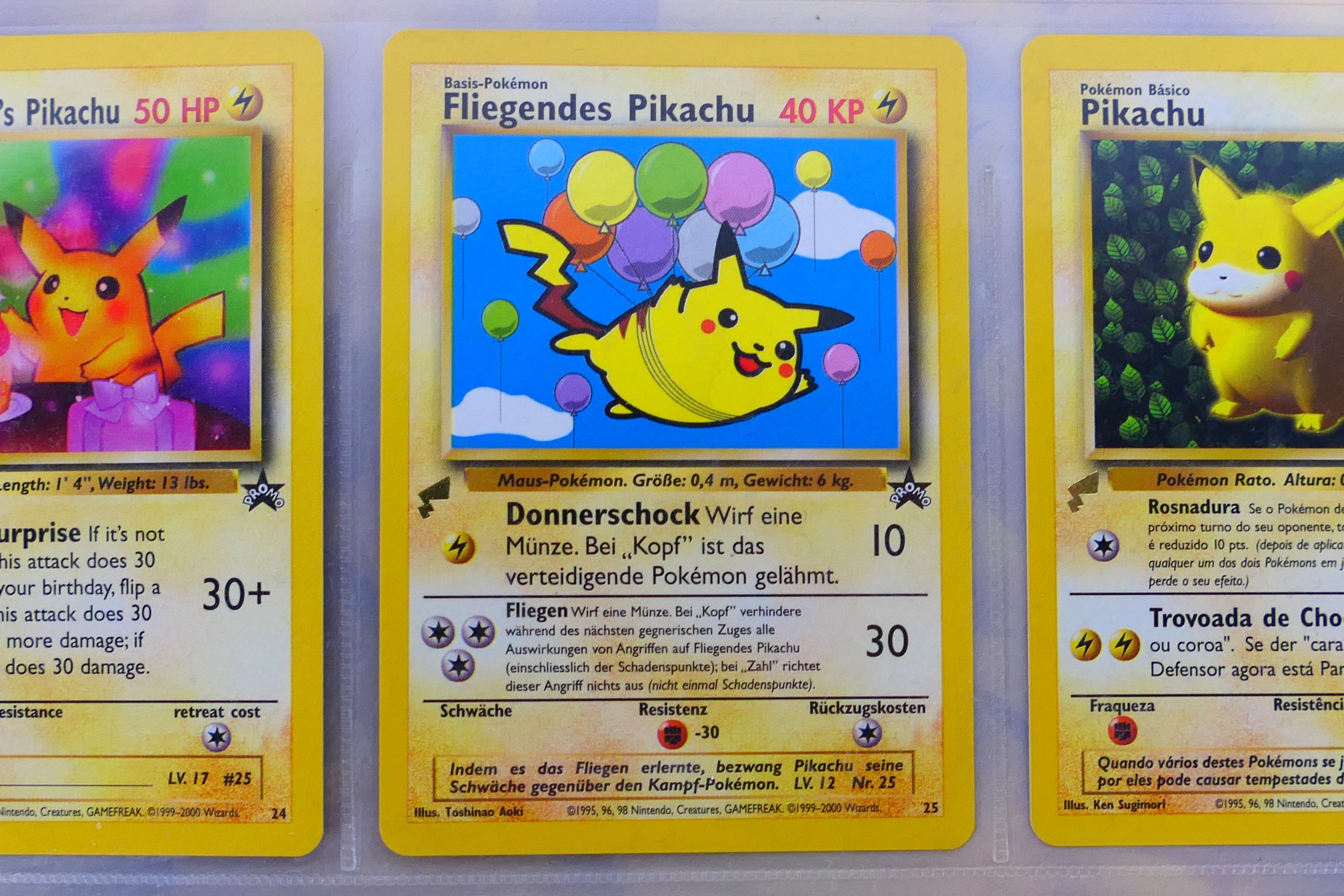 Pokemon - A Pokemon TCG 2000 Wizards of the Coast Pikachu World Collection folder. - Image 4 of 13