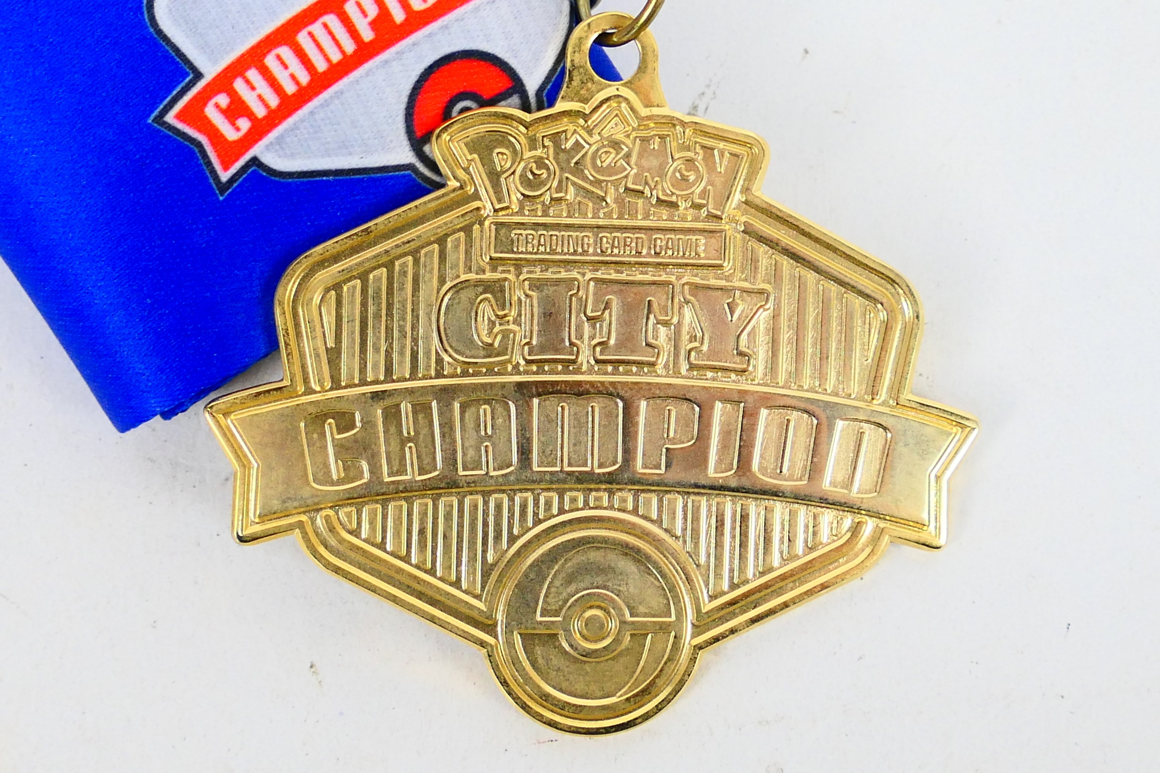 Pokemon - A 2009 Pokemon TCG United Kingdom National Championships City Champion medal and ribbon. - Image 2 of 4