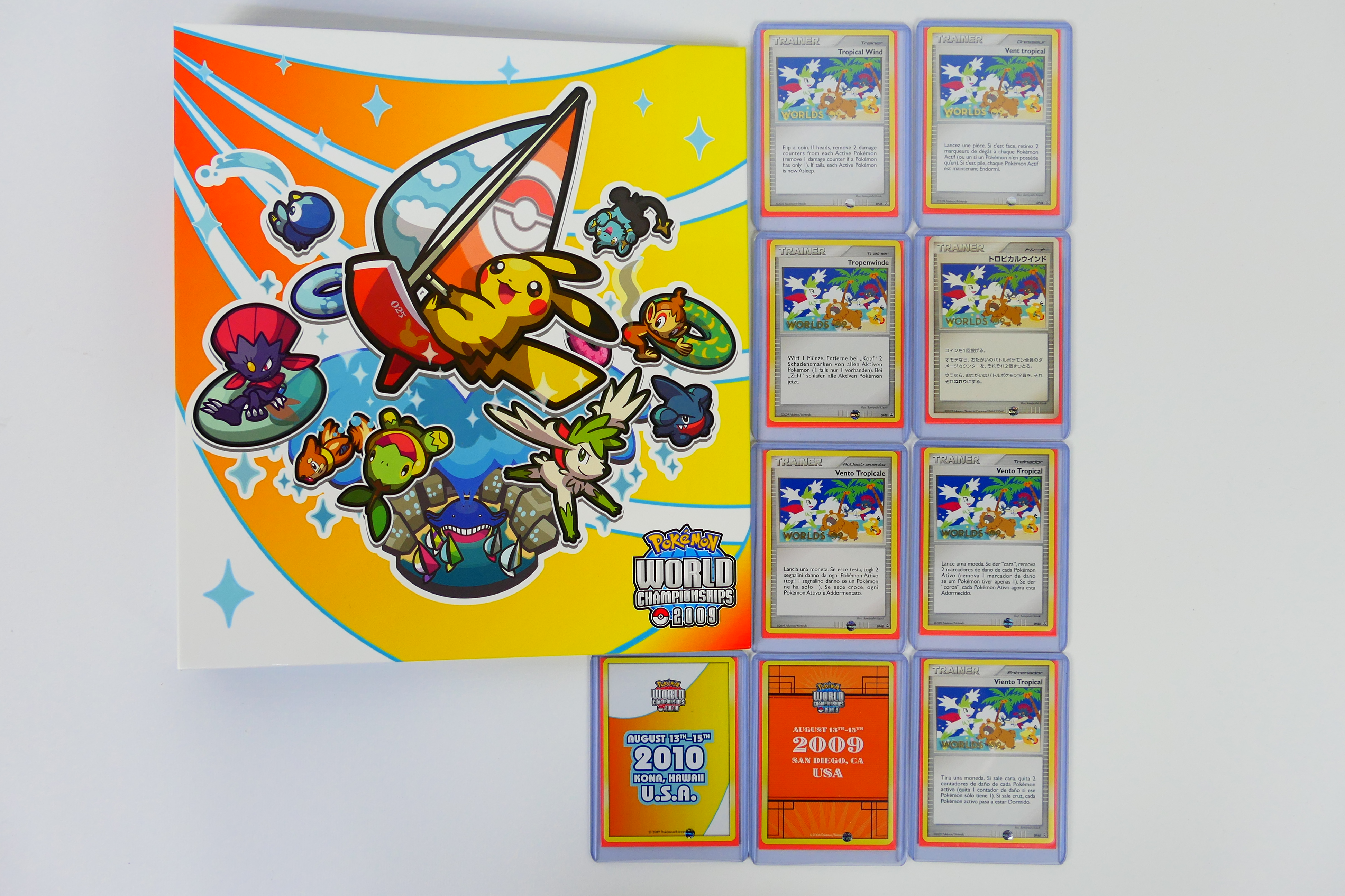 Pokemon - A full set of Pokemon TCG World Championship 2009 Tropical Wind Trainer cards,