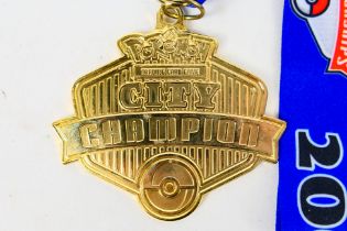 Pokemon - A 2009 Pokemon TCG United Kingdom National Championships City Champion medal and ribbon.