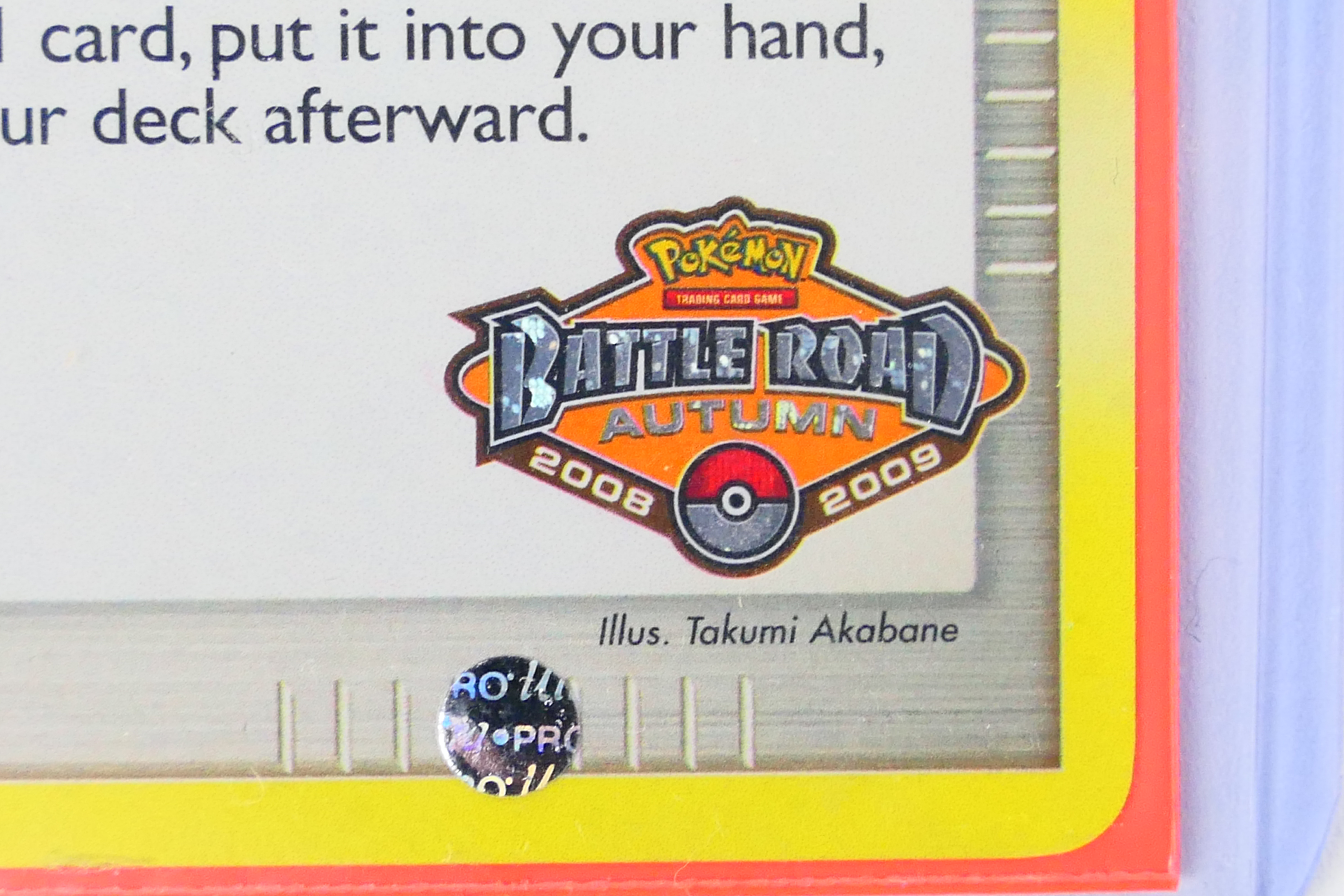 Pokemon - A Pokemon Battle Road Victory Medal Trainer Card for Autumn 2008 / 2009, - Image 2 of 5