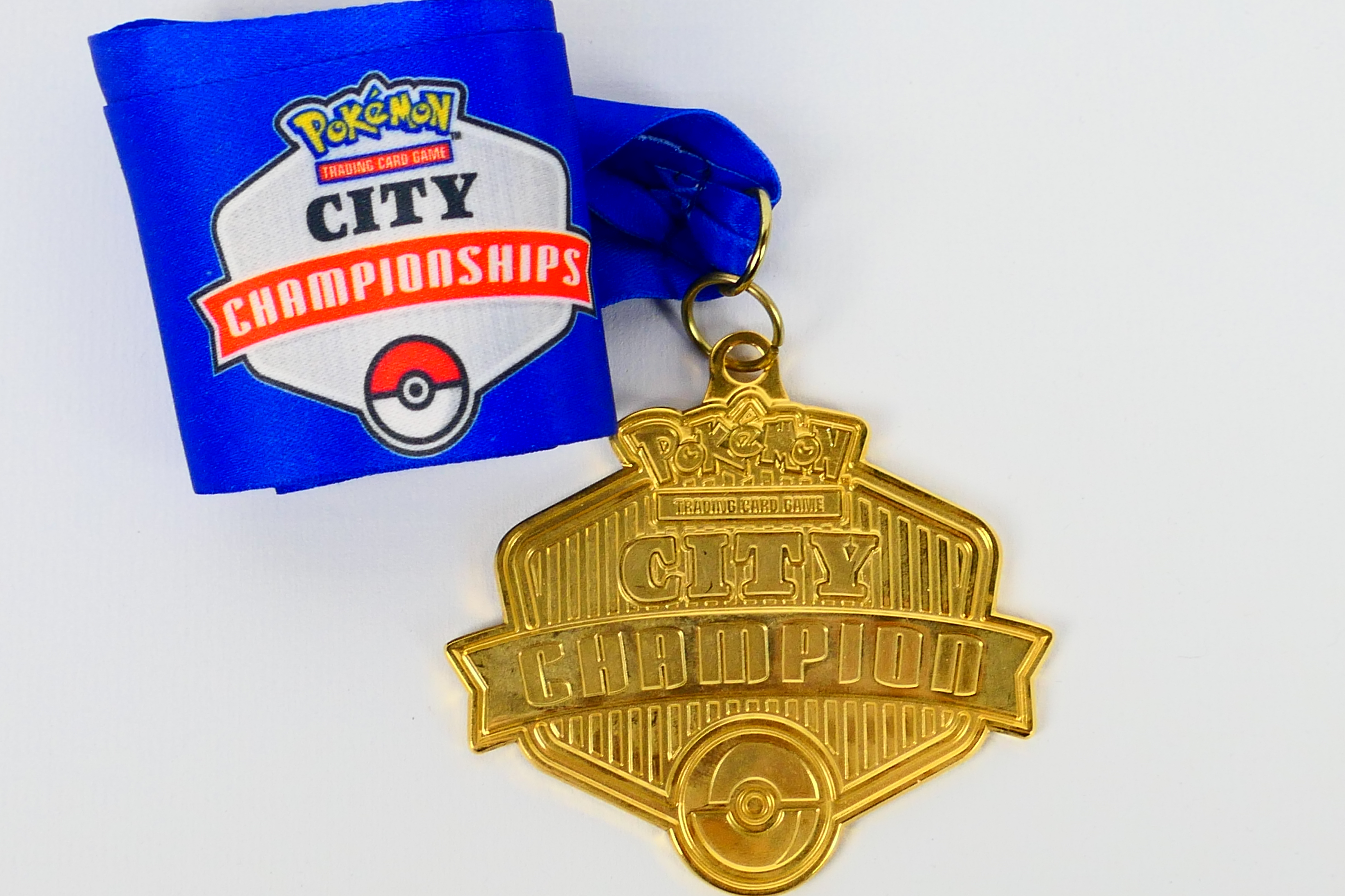 Pokemon - A 2009 Pokemon TCG United Kingdom National Championships City Champion medal and ribbon.