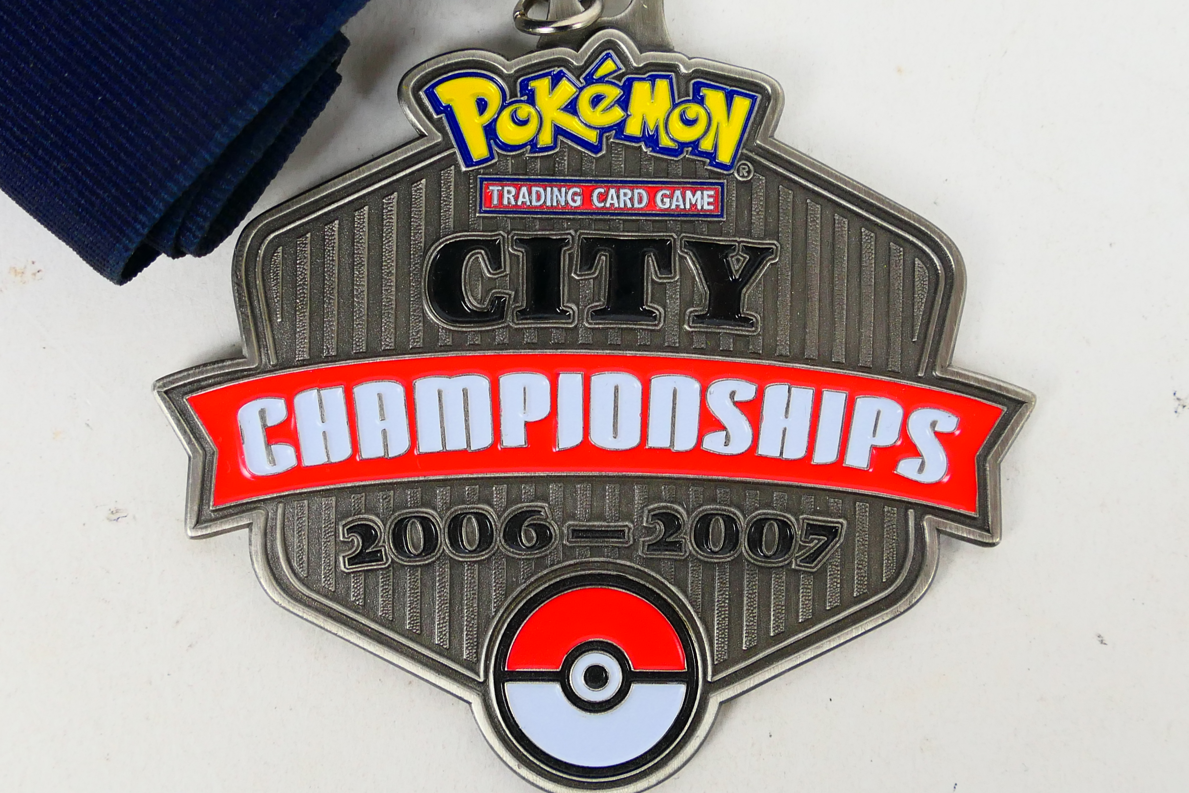 Pokemon - A 2007 Pokemon TCG United Kingdom National Championships City Champion medal and ribbon. - Image 2 of 4