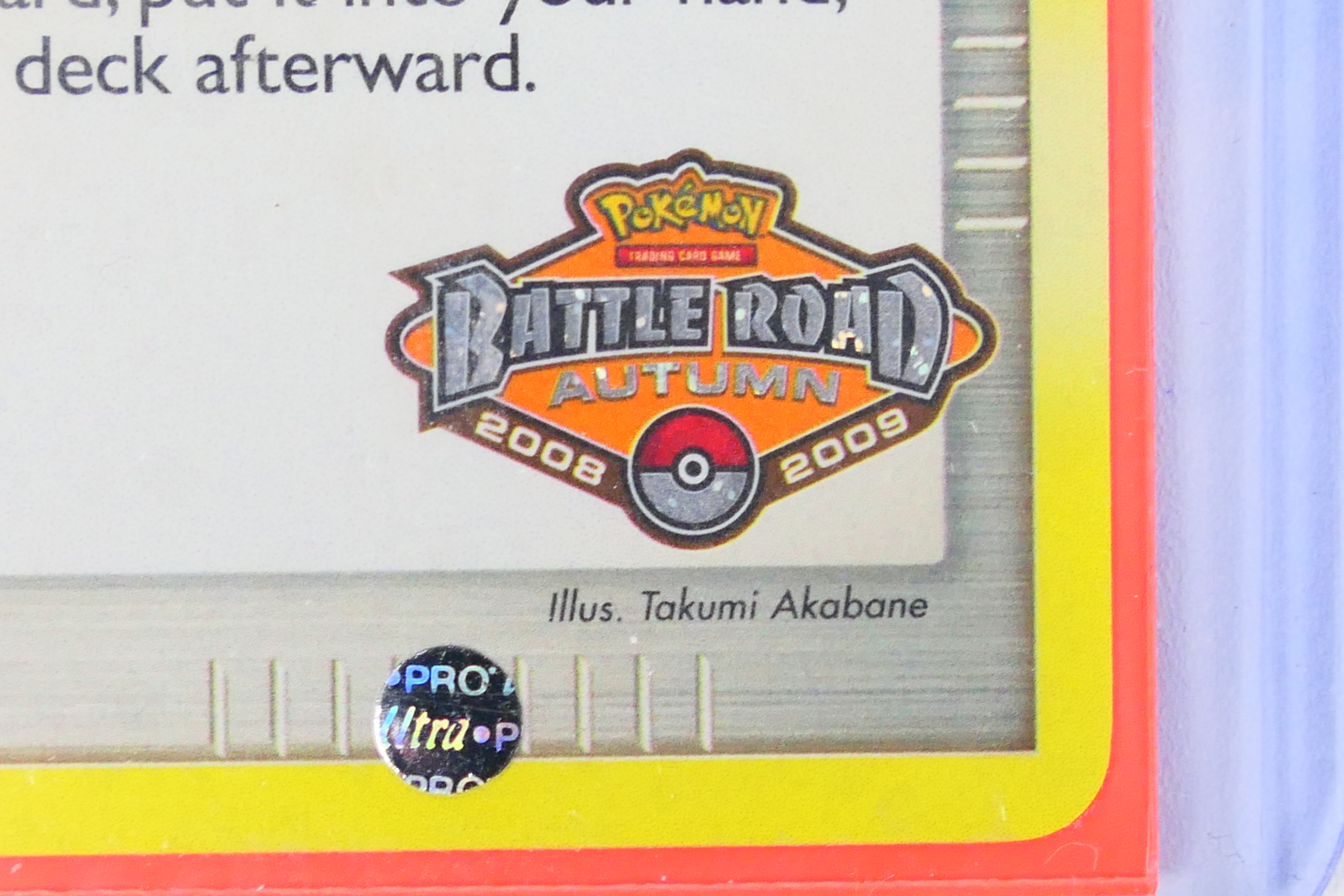 Pokemon - A Pokemon Battle Road Victory Medal Trainer Card for Autumn 2008 / 2009, - Image 2 of 5