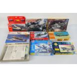 Airfix - Italeri - Hasegawa- SMER - Other - Eight boxed predominately 1:72 scale plastic miliatary