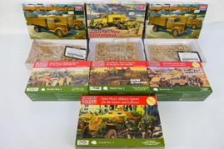 Plastic Soldier Company - Academy - Seven boxed 1:72 scale WW2 German military vehicle plastic