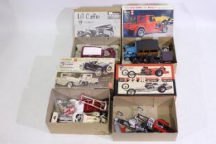 AMT - Revell - Monogram - 8 x vintage model kits which have been built, 4 x Ford Model A's,