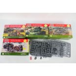 Plastic Soldier Company - Four boxed Plastic Soldier Company 1:72 scale plastic military vehicle