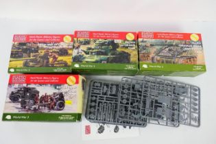 Plastic Soldier Company - Four boxed Plastic Soldier Company 1:72 scale plastic military vehicle