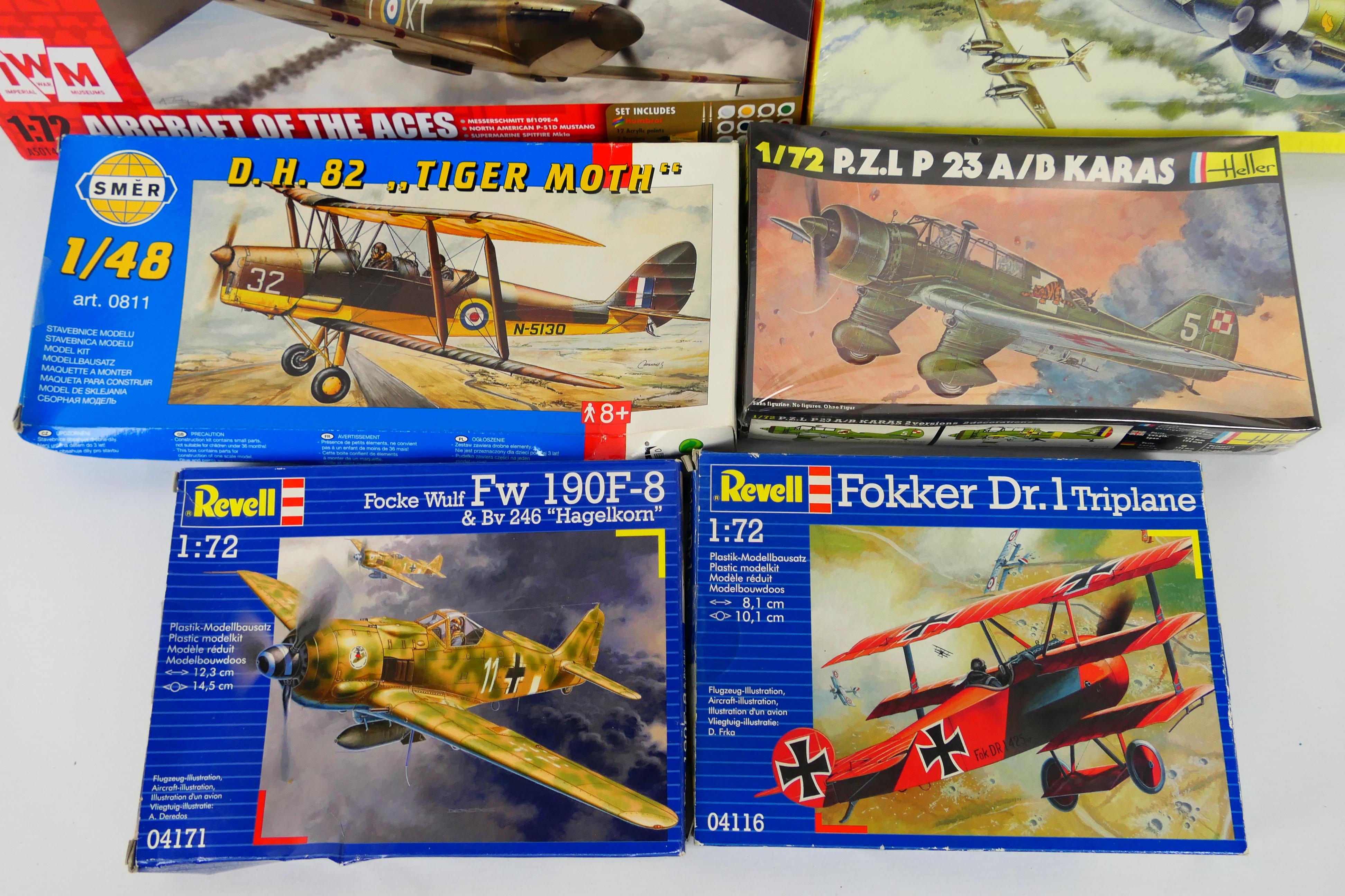 Revell - Airfix - Italeri - SMER - Heller - Six boxed plastic military aircraft model kits in 1:72 - Image 2 of 3