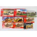 Airfix - Revell - Nine boxed plastic military vehicle model kits in 1:76 scale predominately by