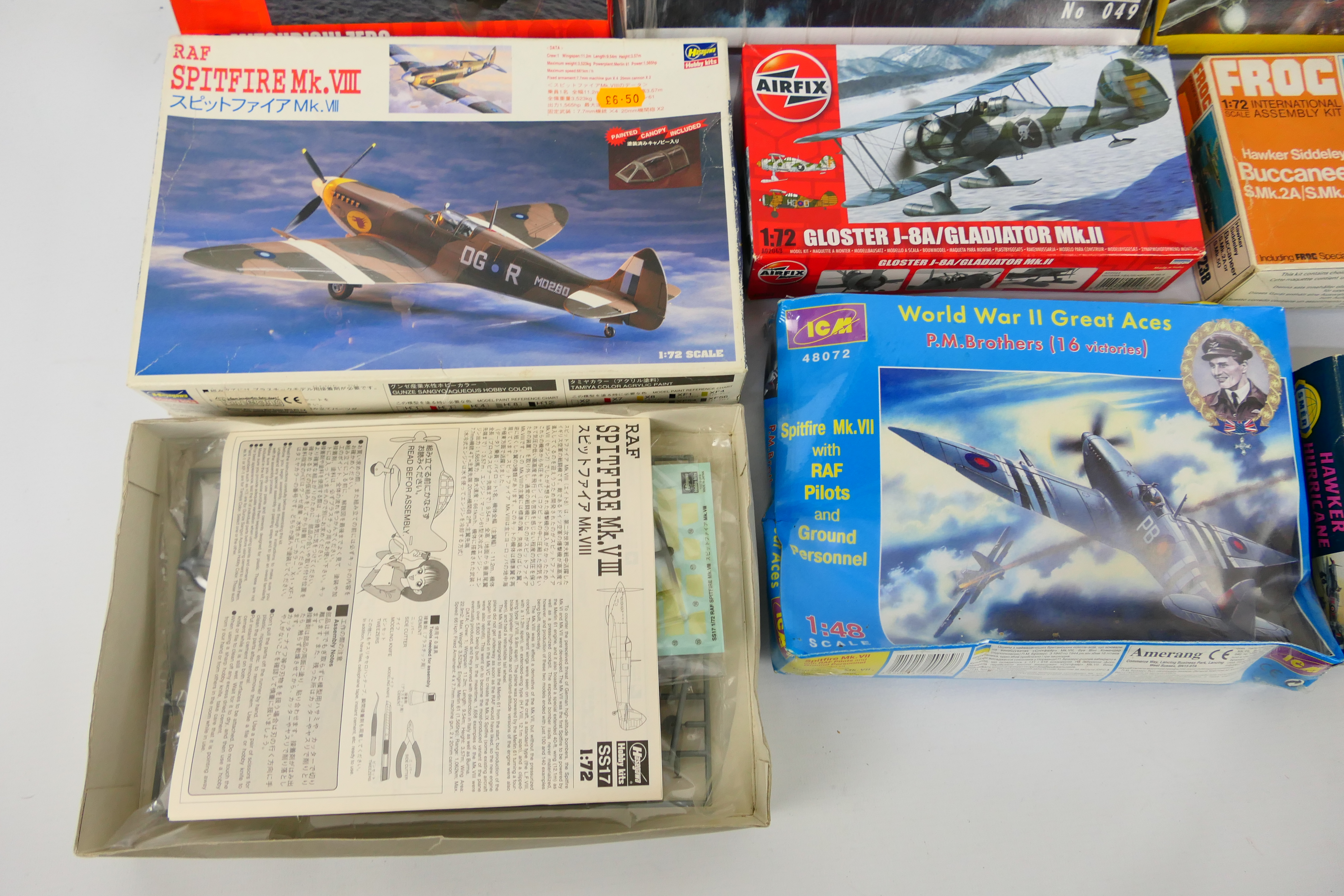 Airfix - Italeri - Hasegawa- SMER - Other - Eight boxed predominately 1:72 scale plastic miliatary - Image 4 of 4