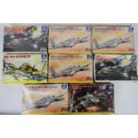 Italeri - Eight boxed 1:72 plastic WW2 German military aircraft model kits from Italeri.