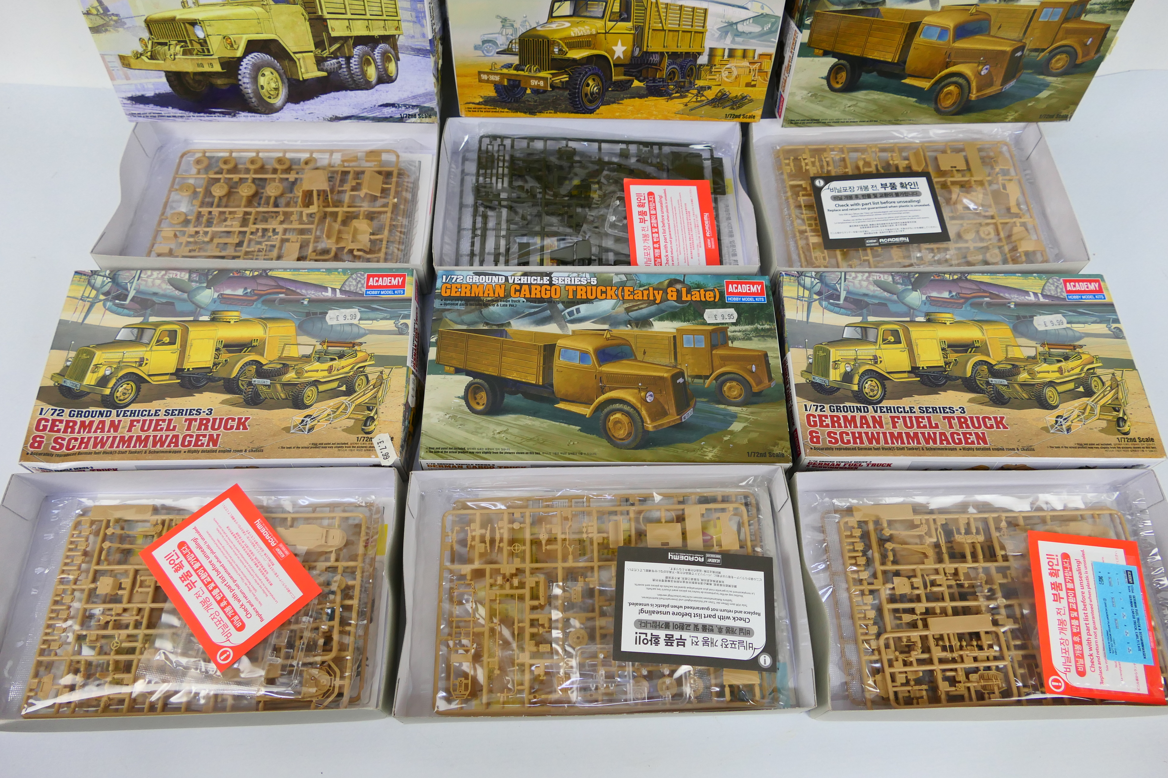 Academy - Six boxed plastic military vehicle model kits from Academy in 1:72 scale. - Image 4 of 4