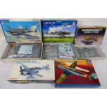 Tamiya - Special Hobby - Dragon Italeri - Five boxed plastic WW2 German military aircraft model