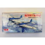 ICM - A boxed 1:48 scale ICM #48260 He 111Z-1 'Zwilling' WW2 German Glider Tug plastic model kit.