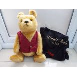 Steiff - Winnie the Pooh with red waistcoat, fitted growler,