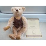 Steiff - British Collector's Replica, blond 43, with growler and waistcoat,