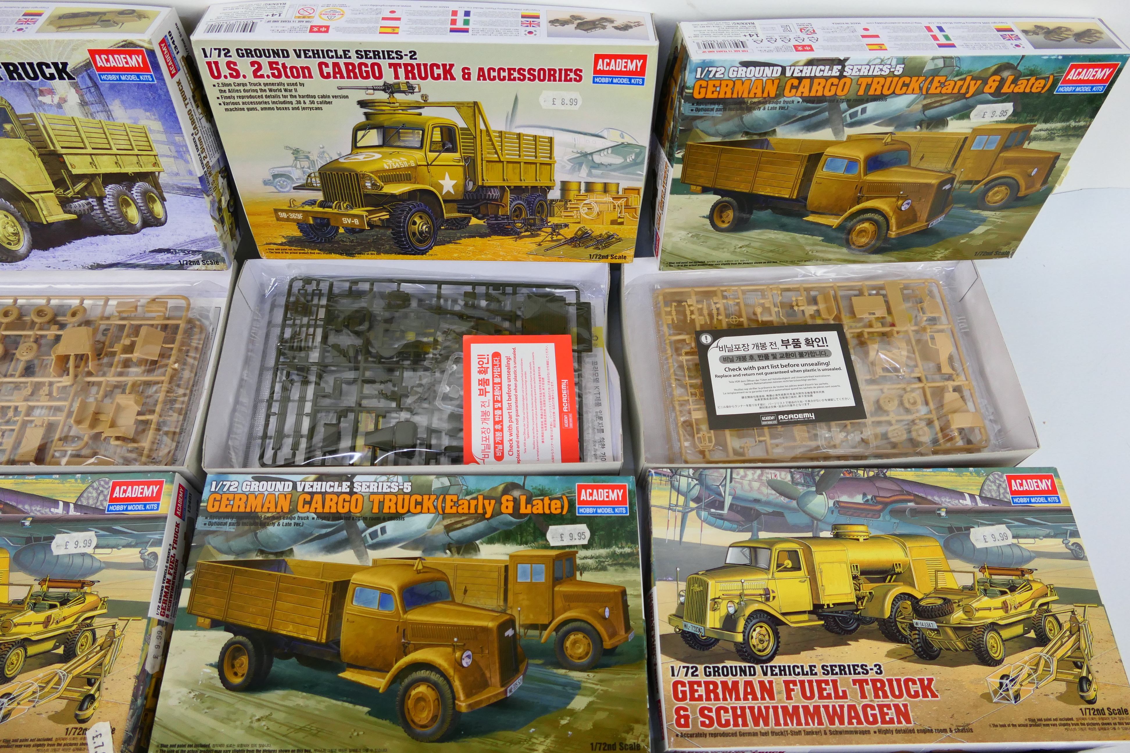 Academy - Six boxed plastic military vehicle model kits from Academy in 1:72 scale. - Image 3 of 4