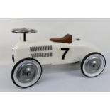 Kalee - Halfords - A vintage style kids ride on car made from steel with rubber tyres and working