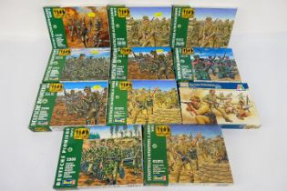 Revell - Italeri - A collection of 11 boxed 1:72 scale military personnel model kits predominately