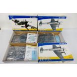 Eduard - Three boxed 1:72 scale Messerschmitt plastic model aircraft kits from Eduard.