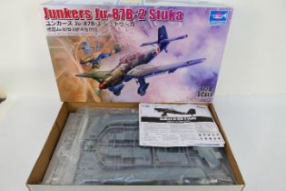 Trumpeter - A boxed 1:24 scale Trumpeter #02421 Junkers JU-87B-2 Stuka plastic model kit.