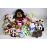 PMS, Playmakers, H.C.F, Other- 25 x soft toys - Lot includes a PMS white Christmas soft toy bear.