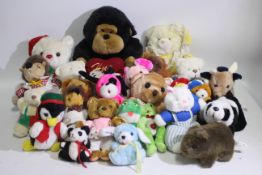 PMS, Playmakers, H.C.F, Other- 25 x soft toys - Lot includes a PMS white Christmas soft toy bear.