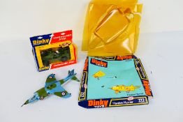 Dinky Toys - Hawker Harrier - Commando Jeep. Two boxed items by Dinky Toys.