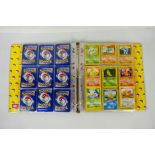 Pokemon TCG - A Pokemon TCG card file containing approximately 300 cards from Base Set, Team Rocket,