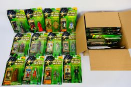 Hasbro - Star Wars - 2 x trade boxes with 28 x carded Star Wars Power Of the Jedi figures including