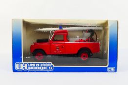 Universal Hobbies - A boxed 1:18 scale Universal Hobbies #4427 Land Rover Series II Fire Tender '