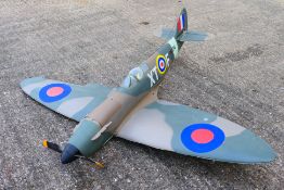 Parkzone - A built kit model radio controlled Spitfire MkIIB RTF The model has been assembled and