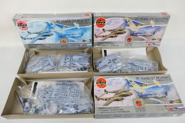 Airfix - Three boxed Airfix #08656 1:72 scale '90 Years of Fighters' triple pack sets.