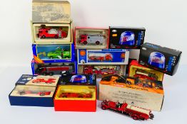 Matchbox - Siku - Corgi - A group of boxed diecast fire engines in various scales, including,