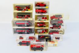 Wiking - Roskopf - Others - A collection of 20 boxed mainly plastic HO / 1:87 scale fire