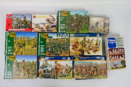 Italeri - Airfix - Revell - Preiser - 11 boxed sets of plastic 1:72 military personnel kits,