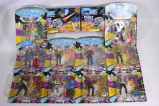 Playmates - Star Trek - 10 x carded Star Trek The Next Generation figures and 2 x boxed limited