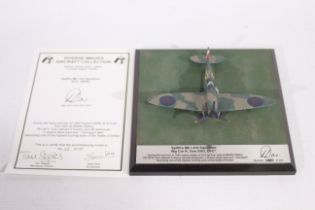 Diverse Images - A boxed limited edition English Pewter 1:48 scale model of Spitfire MkI 234