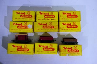 Tri-ang TT - 9 x boxed Tri-ang TT wagons including cement wagon # T.278, Shell tank wagon # T.