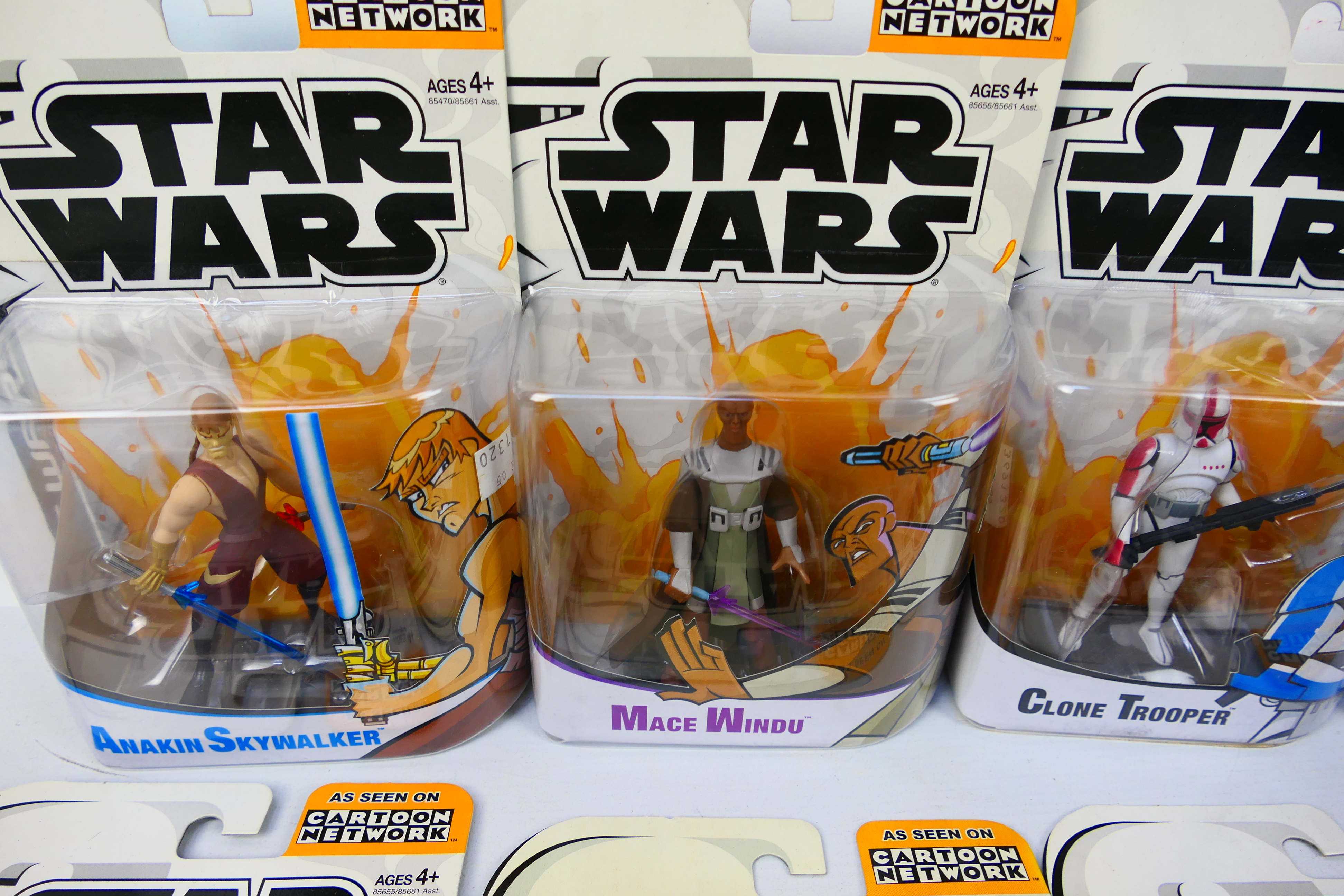 Star Wars - Clone Wars - Cartoon Network. A selection of Ten carded figures appearing Mint on Card. - Image 2 of 5