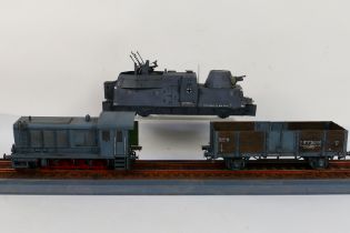 Trumpeter - Miniart - A WWII military railway diorama crafted from Trumpeter 1:35 scale model kits