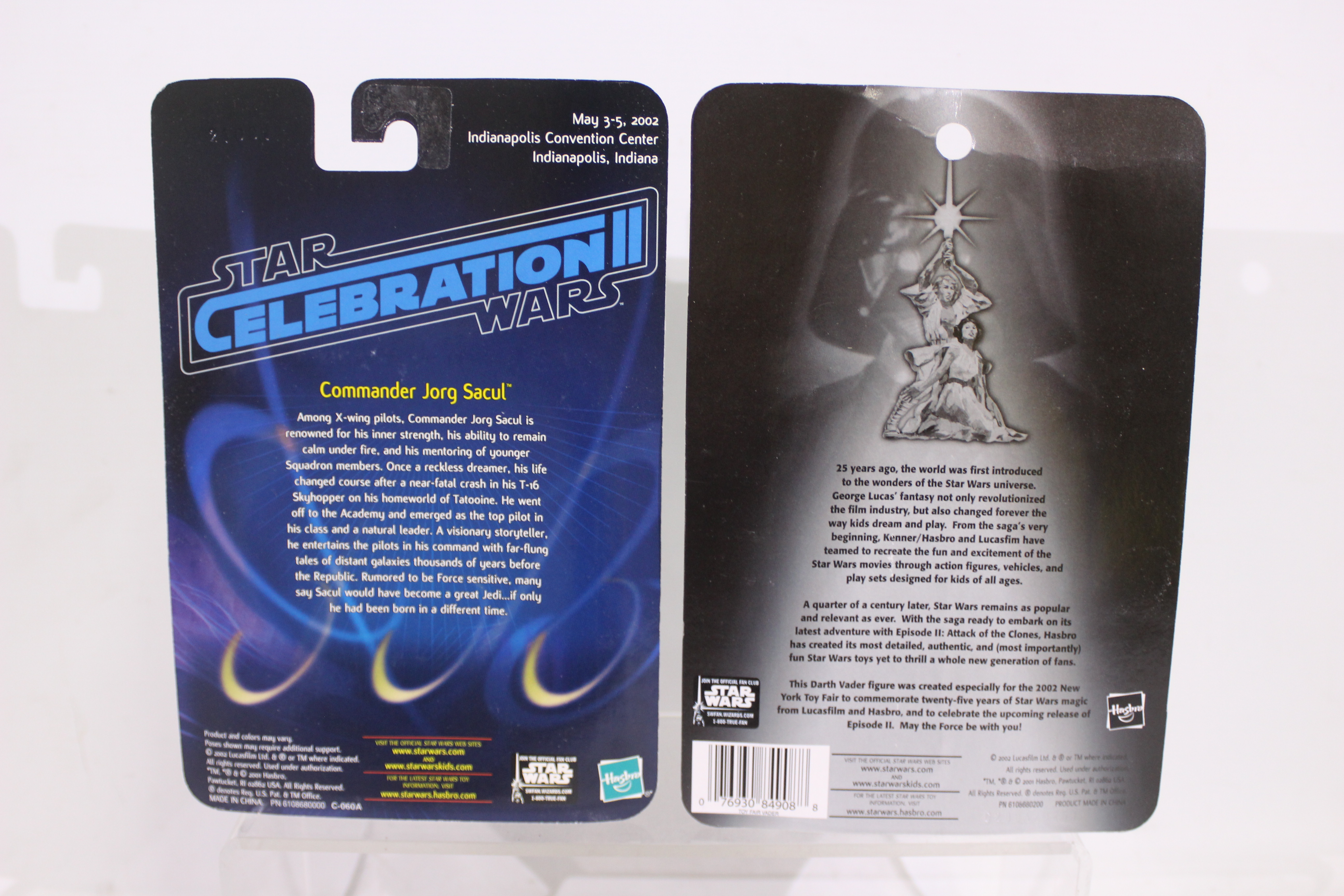 Star Wars - Hasbro. A pair of Star Wars Silver Anniversary 3 3/4" figures, appearing Mint on Card. - Image 3 of 3