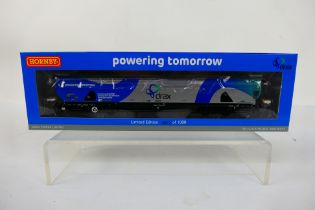 Hornby - A boxed limited edition OO gauge Drax Biomass Swoosh Wagon. # R6723.