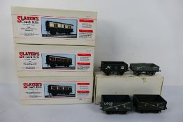 Slaters Coach Kits - Peco - Three boxed O gauge model passenger coach kits from Slaters Coach Kits