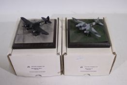 Diverse Images - 2 x hand crafted English Pewter aircraft models,