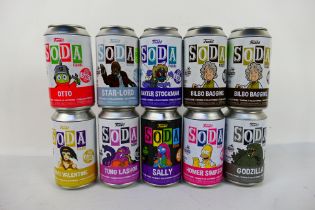 Funko - Soda Figures. A selection of Ten Soda Figures by Funko. All items are still bagged.