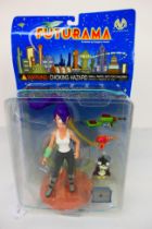 Futurama - Moore Action Collectibles. A carded #CM0039 Leela with weapons and Nibbler figure.